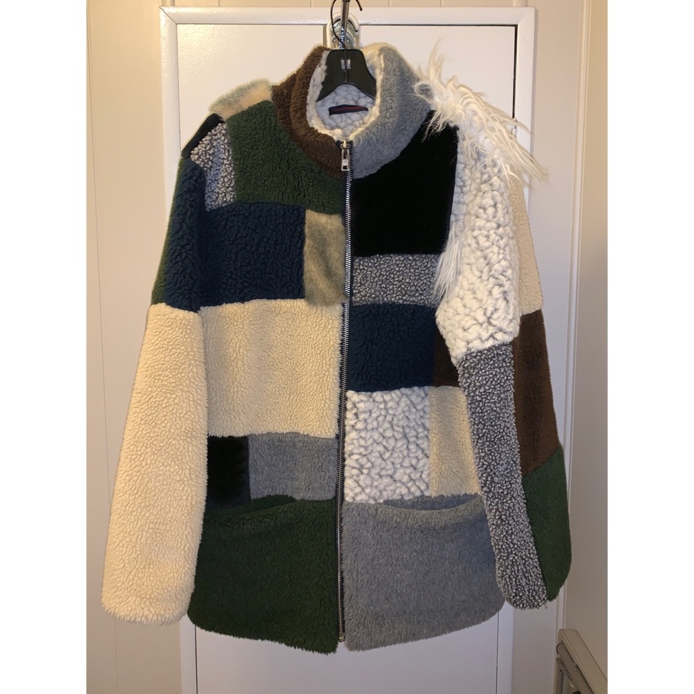 Gosha Faux Fur Patchwork Coat